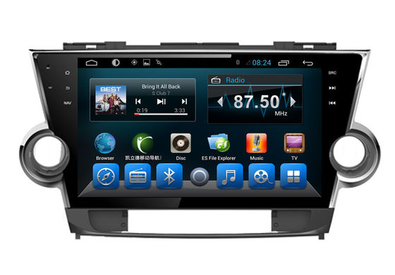 चीन Highlander 2012 Car Audio Player Toyota Navigation System with 10.1 Inch Monitor आपूर्तिकर्ता